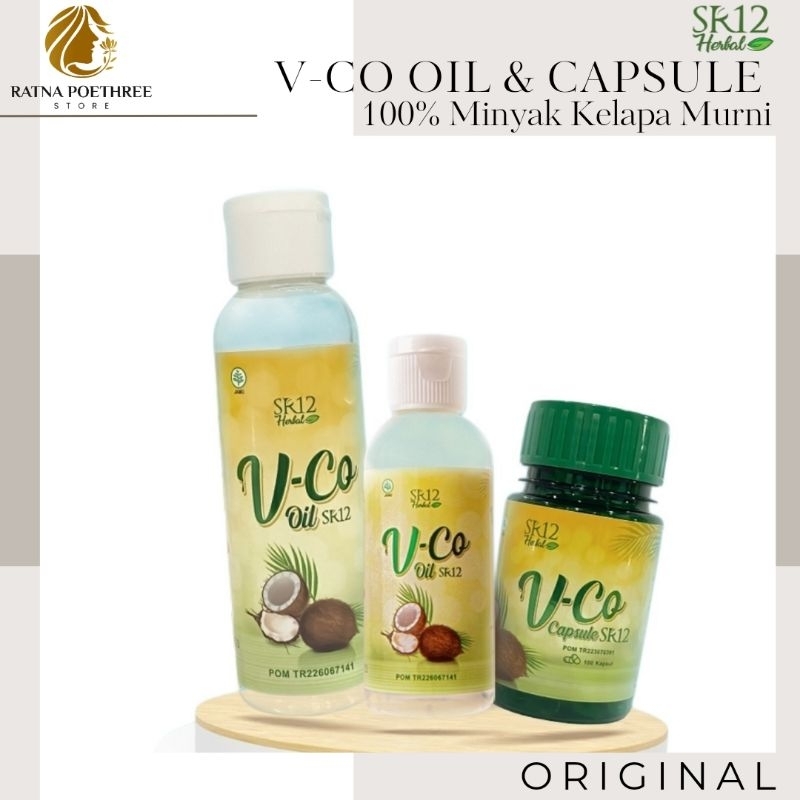 

SR12 VCO Oil dan Capsule 60 100 ml 100 kapsul Minyak Kelapa Murni Berkualitas Menjaga Daya Tahan Tubuh