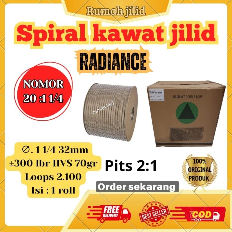 

SPIRAL KAWAT ROLL 11/4" PUTIH KAWAT SPIRAL KALENDER MURAH