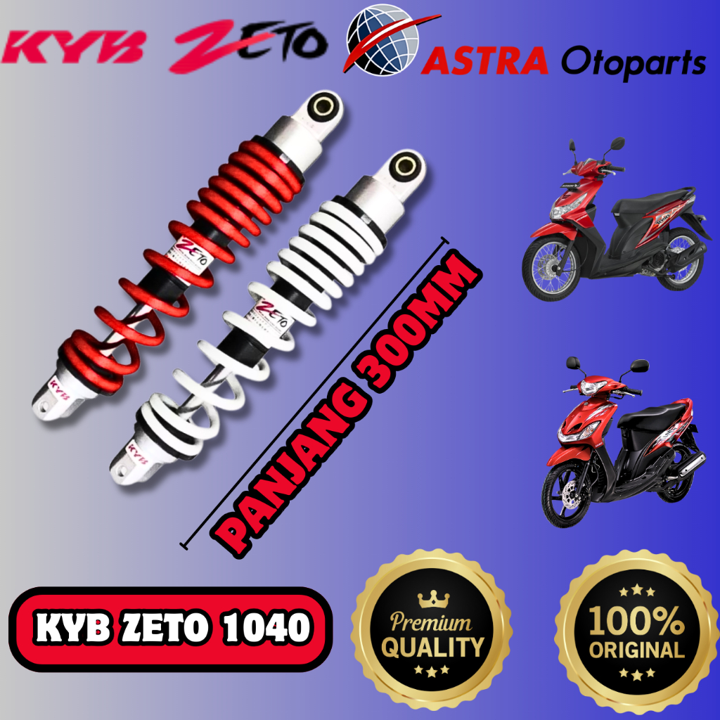 SHOCKBREKER SOK MIO SPORTY MIO SMILE FINO MIO J MIO M3 SOUL GT XEON GEAR KYB ZETO 1040  ORI 300 MM