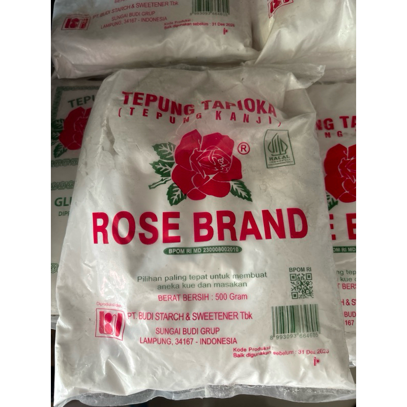 

Tepung Tapioka (tepung kanji) merk Rosebrand