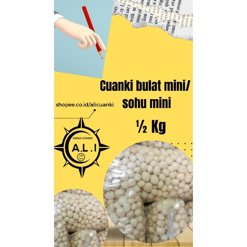 

cuanki bulat mini/sohu mini 1/2 kg rekomendasi makanan Garut