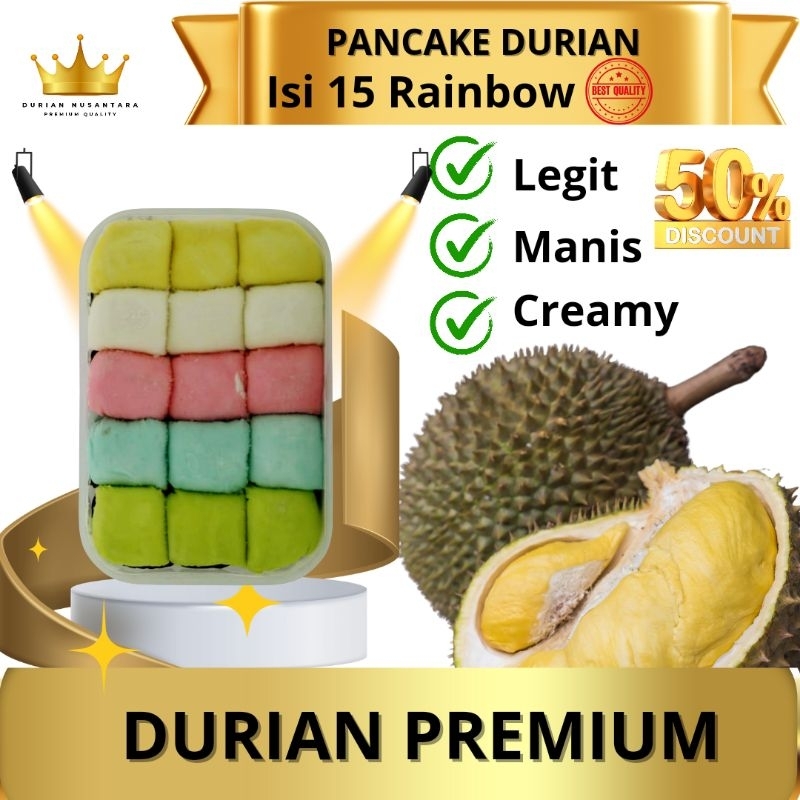 

PANCAKE DURIAN MEDAN PREMIUM / PANCAKE DURIAN JAKARTA ISI 15 PREMIUM KEMASAN BOX