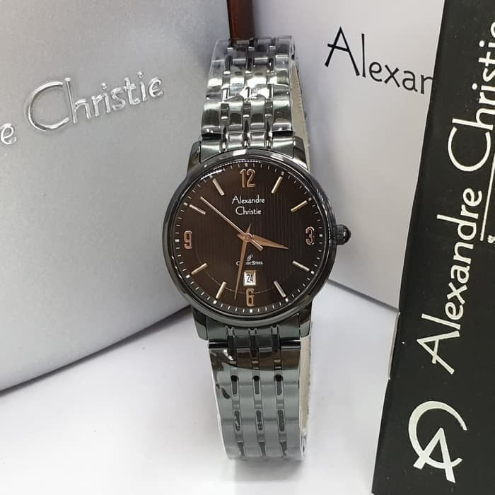 Jam Tangan Wanita Alexandre Christie AC8327 AC 8327 Full Black Original Garansi Resmi 1 Tahun