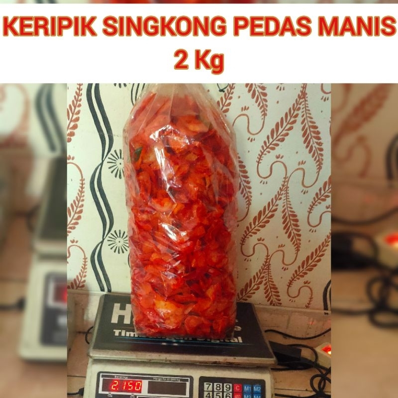 

Keripik Singkong Matang Pedas Manis 2 Kg