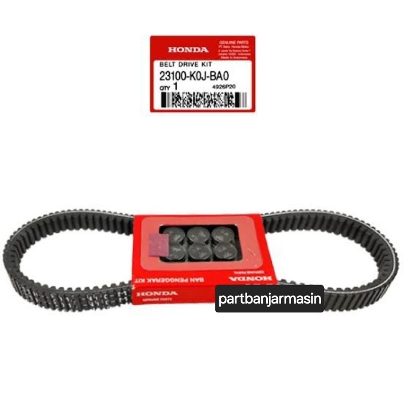 23100K0JBA0 V-BELT KIT K0J VANBELT GENIO VANBELT BEAT DELUXE VANBELT SCOOPY 2021 VANBELT BEAT 2021