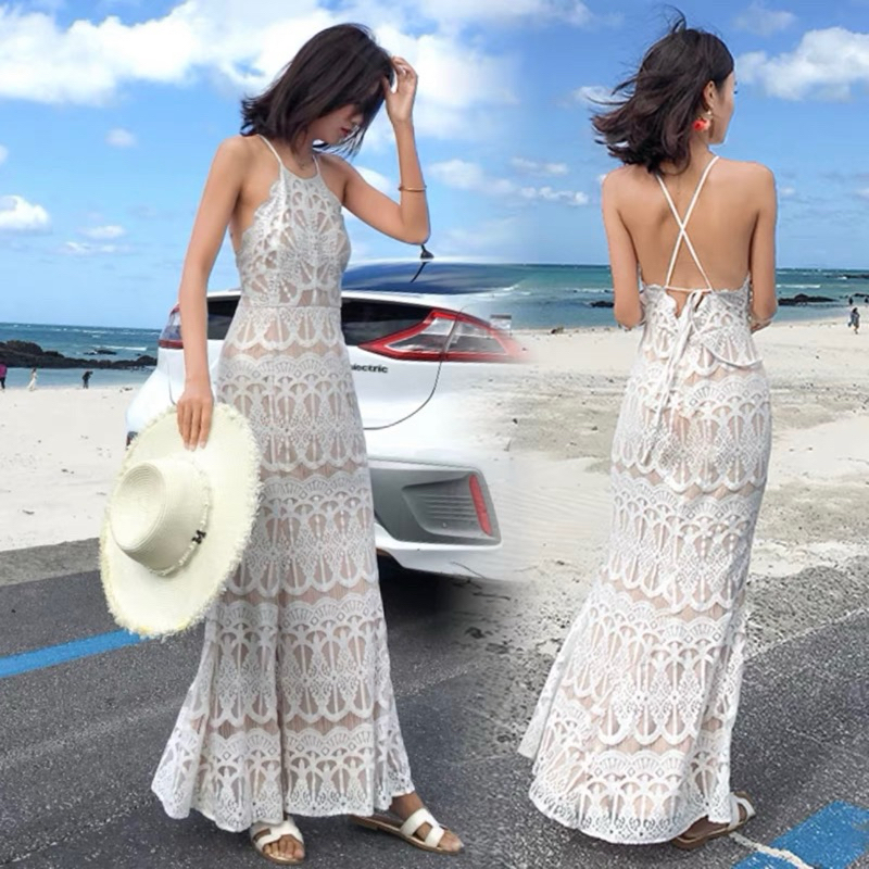 dress pantai | dress | dress putih | long dress | dress panjang putih | dress Beach | gaun pantai