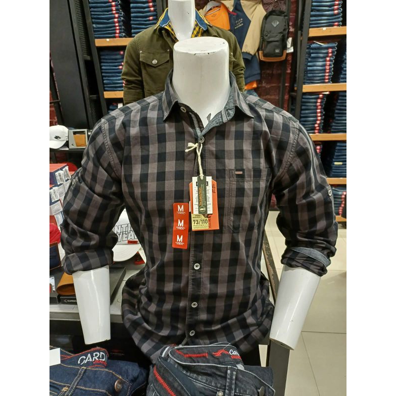 KEMEJA PRIA CARDINAL CASUAL ORIGINAL KOTAK KOTAK