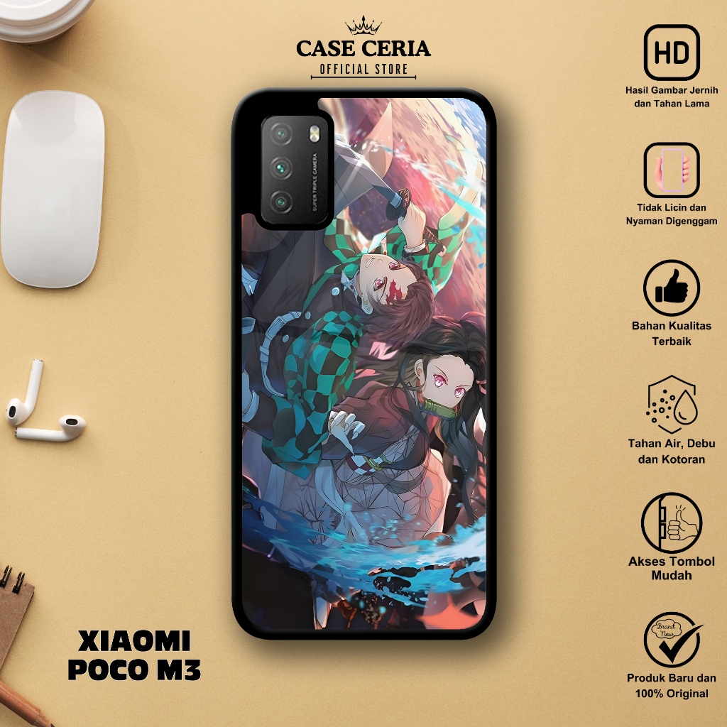 Case Xiaomi Poco M3 - Casing Xiaomi Poco M3 ( Anime ) - Silikon Case – Kesing HP – Softcase Glass