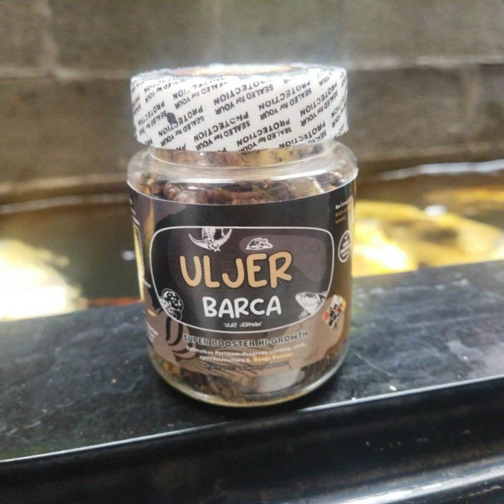 Elbarca Udang pro blue  kering Ulhong Uljer  Maggot El-Barca Feed Store pakan channa predator Akari