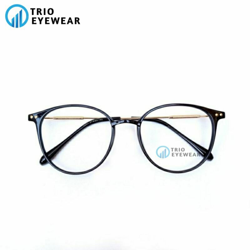 Kacamata Bulat Korea 9531, Kacamata Fashion Photocromic Anti Radiasi