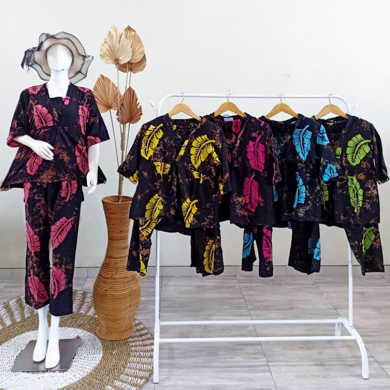 Setelan Celana Panjang Kimono ABG Motif Sunan Batik Pekalongan Putri Laila Tersanjung