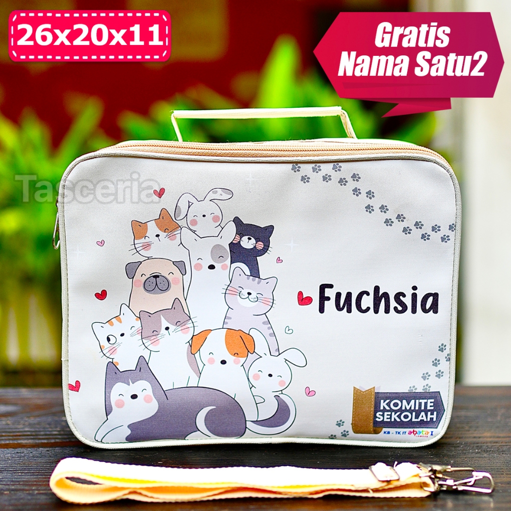 

Tas Selempang Souvenir Ulang Tahun Anak Kucing