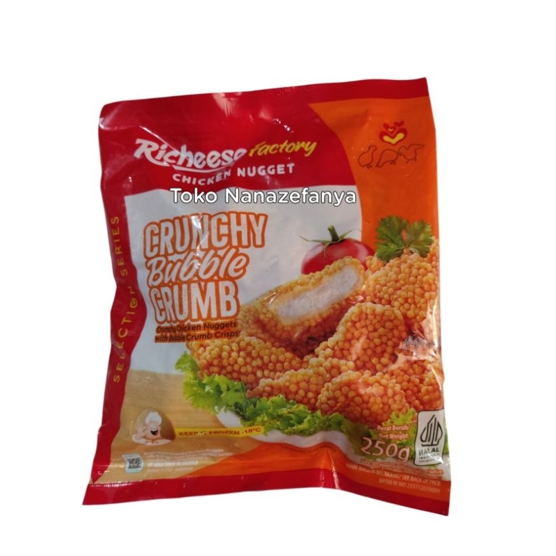 

Chicken Nugget Richeese Crunchy Bubble Crumb 250Gr