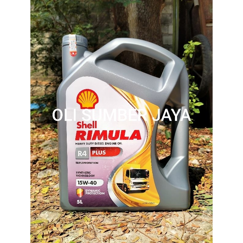 Oli Mesin Shell Rimula R4X 15W 40 Khusus Mesin Diesel 5 Liter