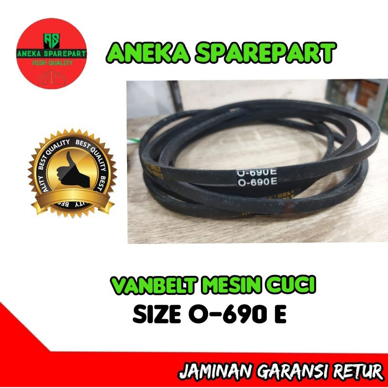 vanbelt/v belt mesin cuci size O-690 E