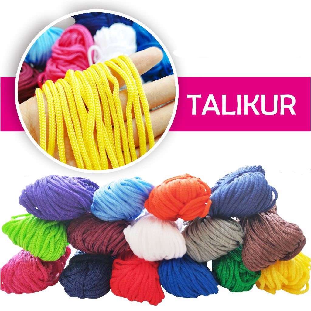 

COD Joy KTB Tali Kur 30 Meter PP Rope Tali Warna Warni Untuk Kerajinan Tangan