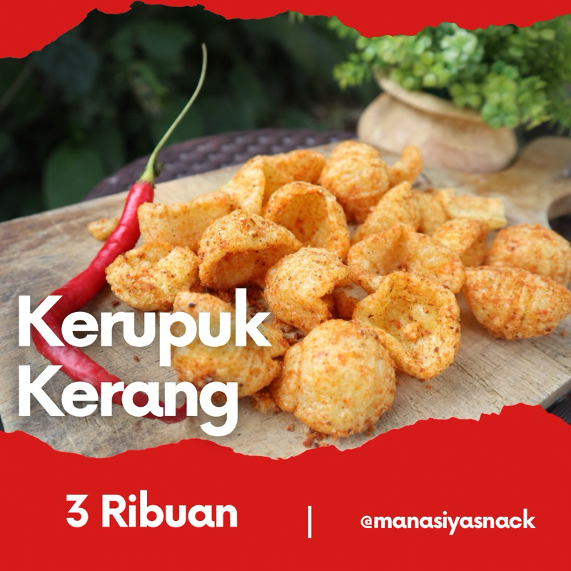 

Manasiya snack Bandung-kerupuk kerang pedas-makanan pedas-jajanan pedas-manasiya snack bandung