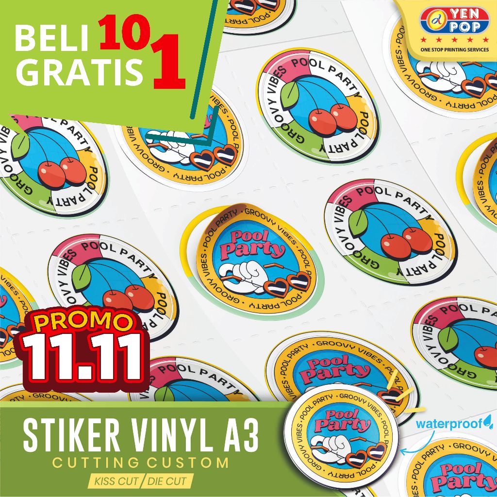 

Cetak Stiker Vinyl A3+ SEHARI JADI | Cetak Stiker Label Kemasan | Label Usaha Makanan