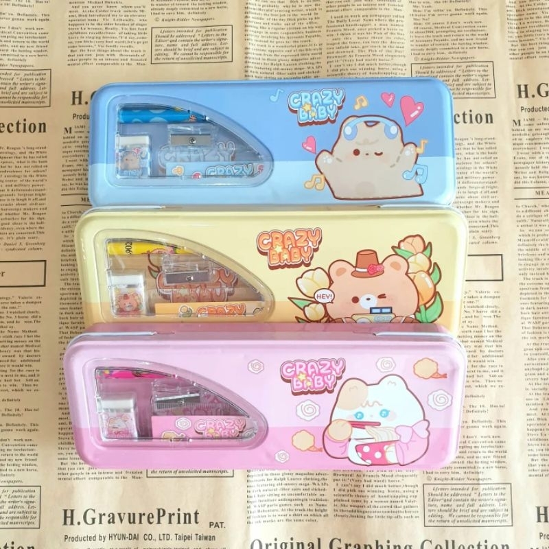 

Qreinashop Kotak Pensil 1 Set Alat Tulis