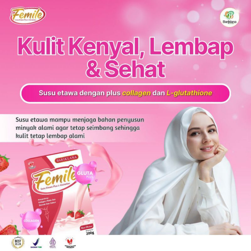 

FEMILE susu etawa+kolagen sentuhan dari dalam tubuh sehat dan kulit cerah alami