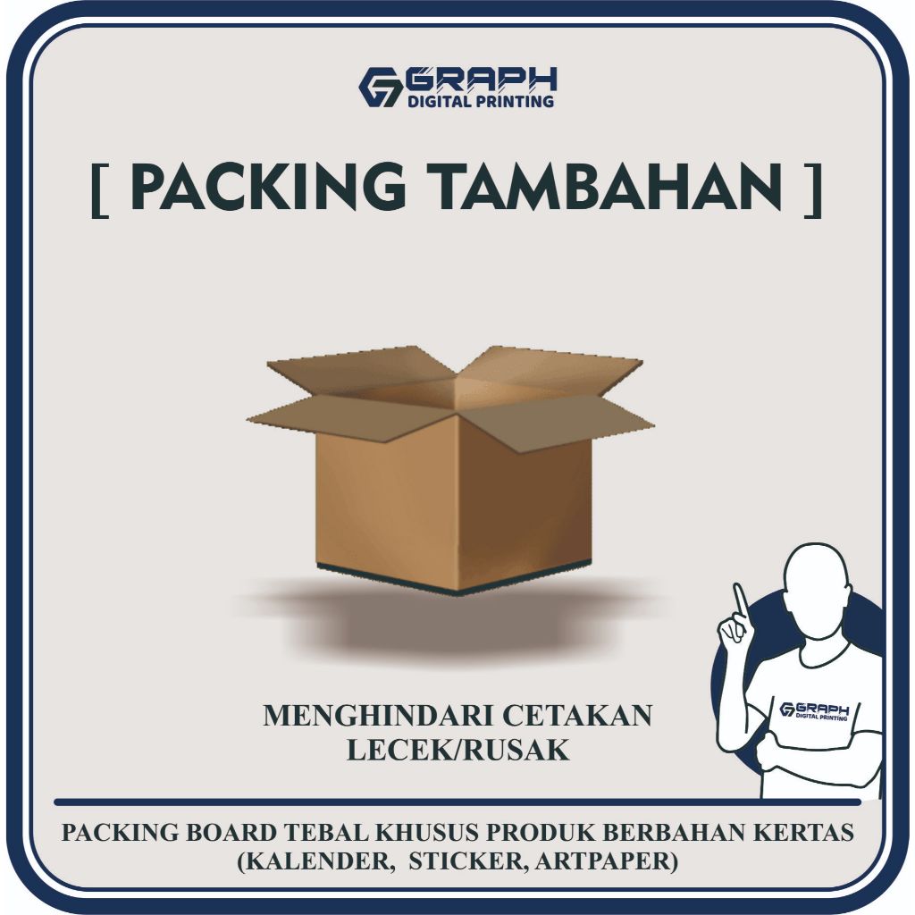 

[ PACKING TAMBAHAN ] KHUSUS PRODUK BERBAHAN KERTAS (STIKER,KALENDER,ARTPAPER)