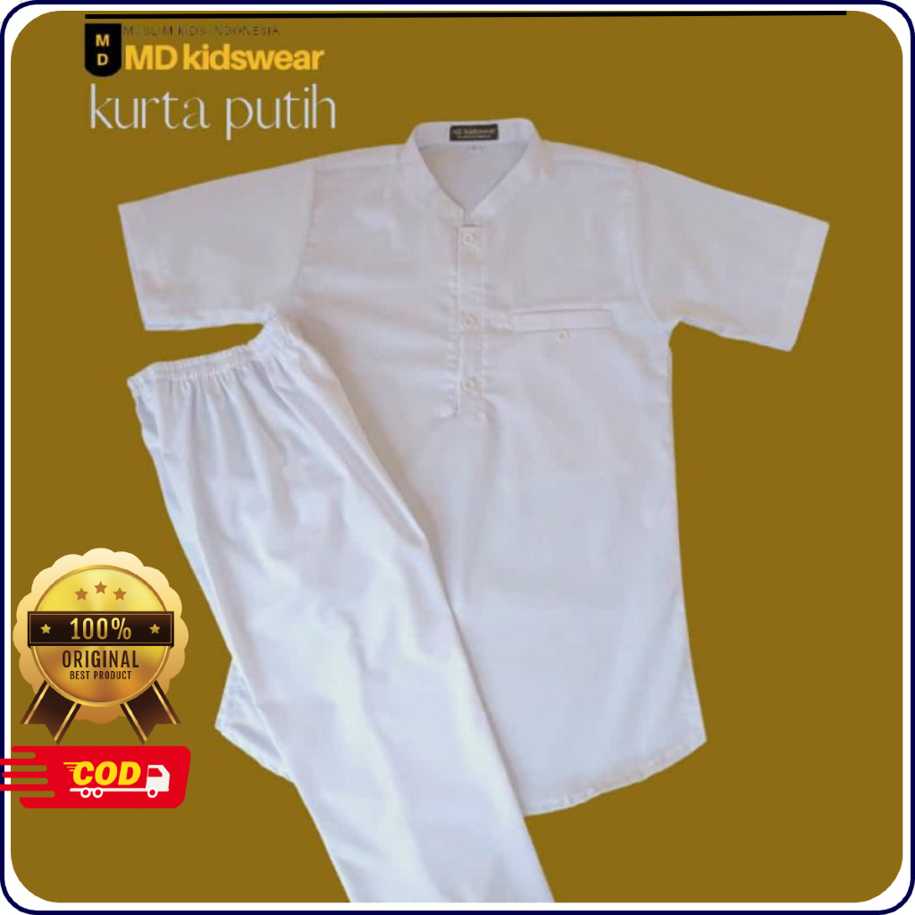 Baju Koko Putihan Ayah dan Anak