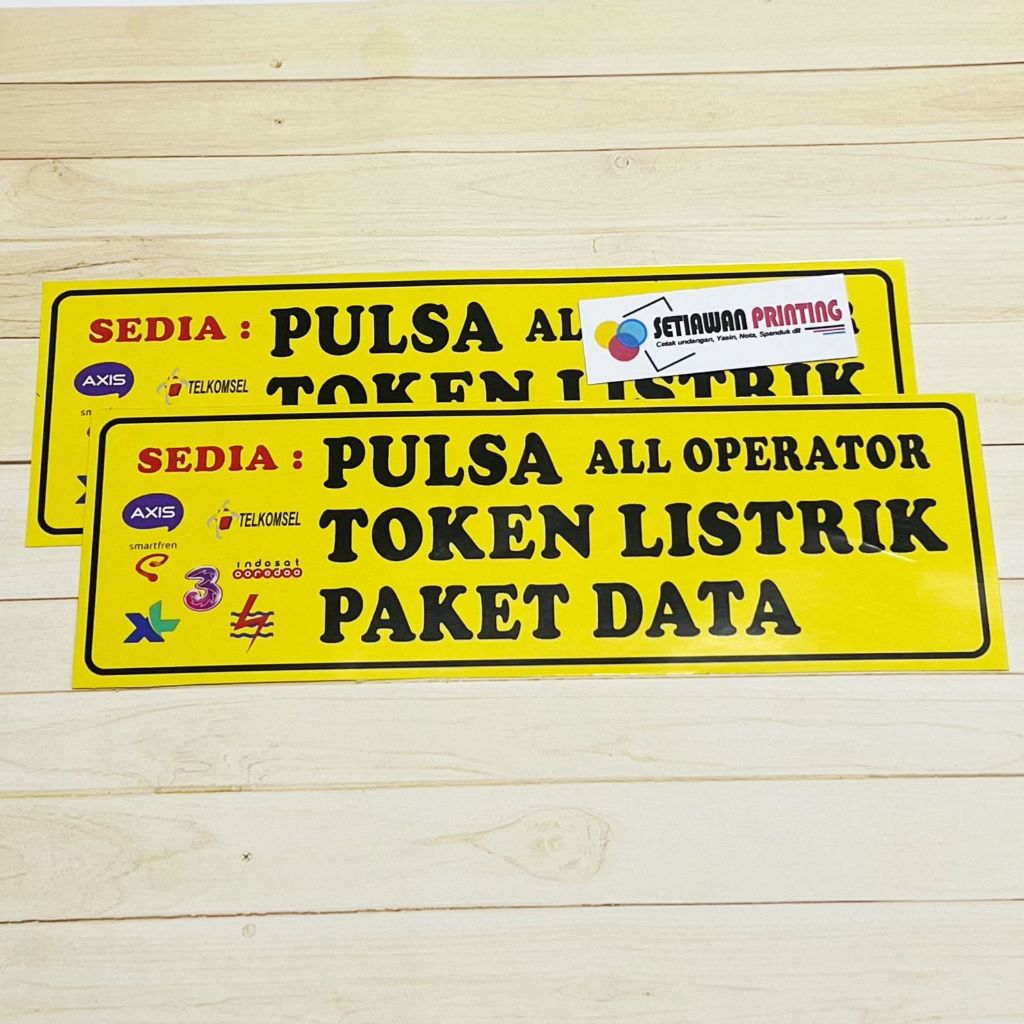 

Stiker Jual Pulsa Token Listrik A