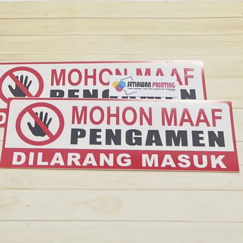 

Stiker pengamen dilarang masuk anti air