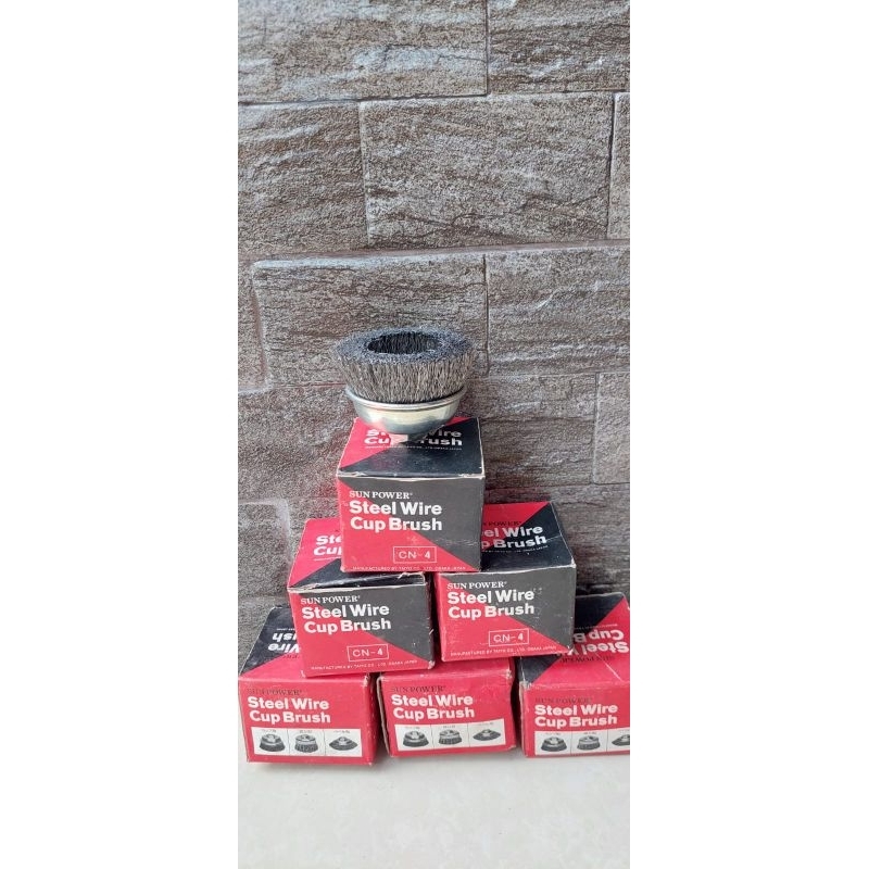 SUN POWER Sikat Kawat Mangkok Lurus 3" / Cup Brush 3 inch Gerinda Tangan / Sikat mangkok