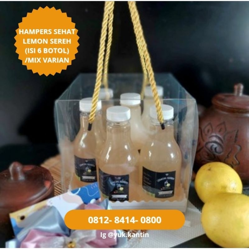 Hampers Minuman Sehat Lemon Sereh isi 6 botol
