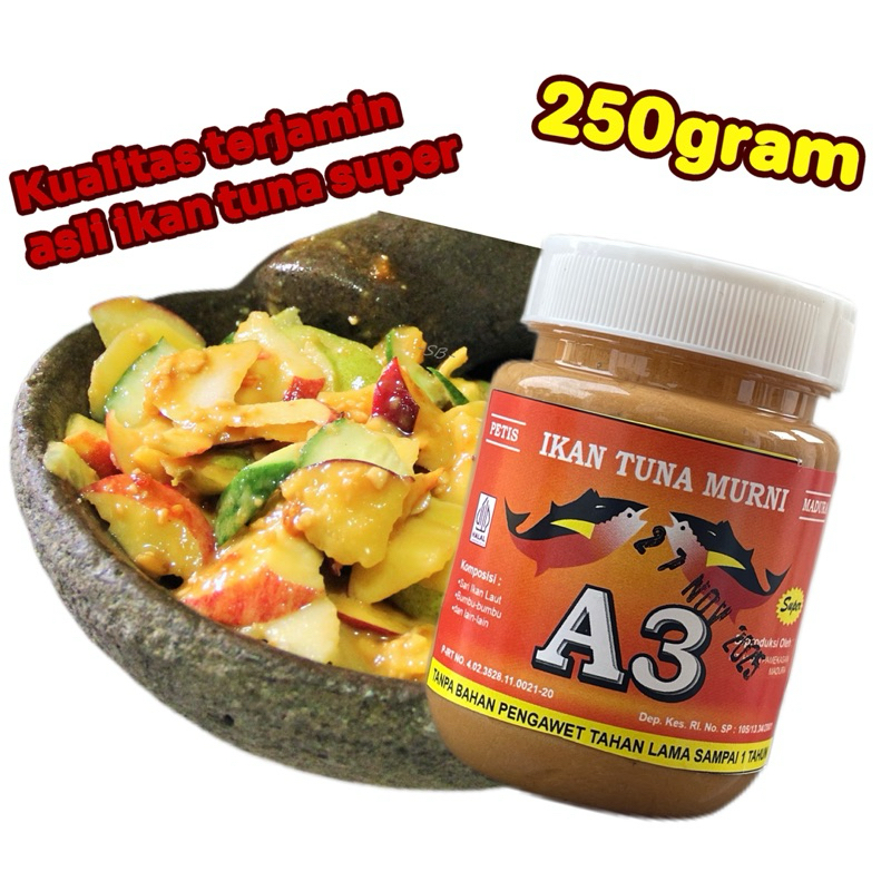 

A3 petis madura Asli kualitas super 250 gram / Petis madura untuk rujak kualitas premium