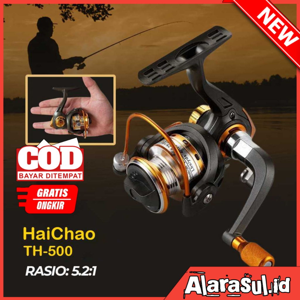 reel pancing mini 500 riil pancing murah berkualitas FULL METAL