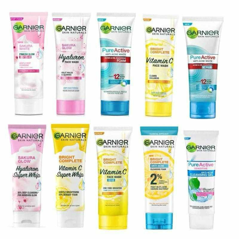 Garnier Facial Wash / Face Scrub / Sabun Cuci Muka / 100ml
