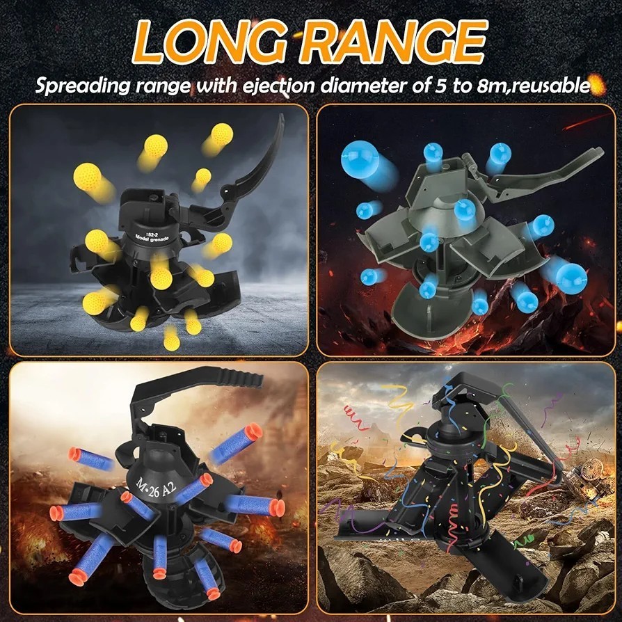 Koleksi Mainan Grenade WGG (Mainan Lempar/Lontar) M18/M26A1/M82/Type67