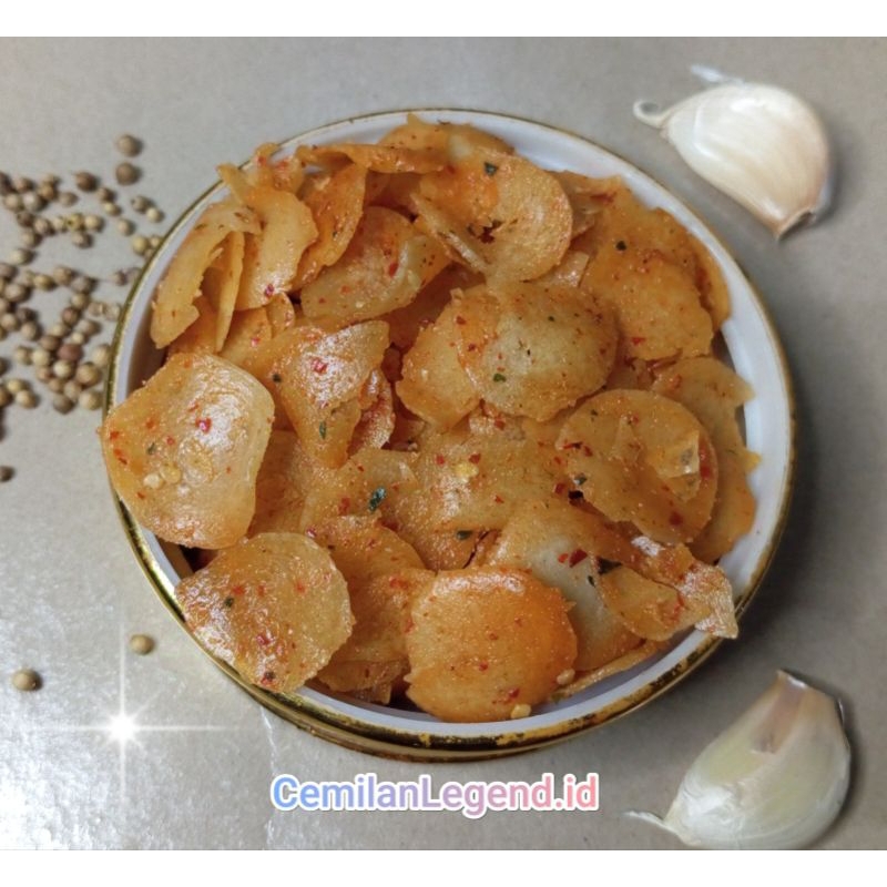 

^CemilanLegend^ Moring Pedas Daun Jeruk/Citruk Cimol Kering/Moring Gurih Renyah