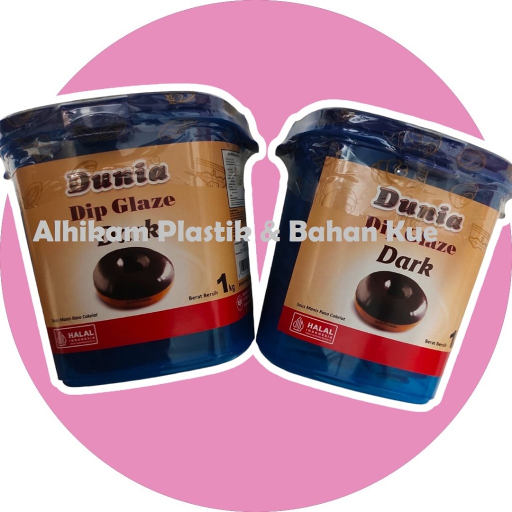 

Dunia Dip Glaze 1 Kg - Glaze Dunia Dark 1Kg Toples Biru