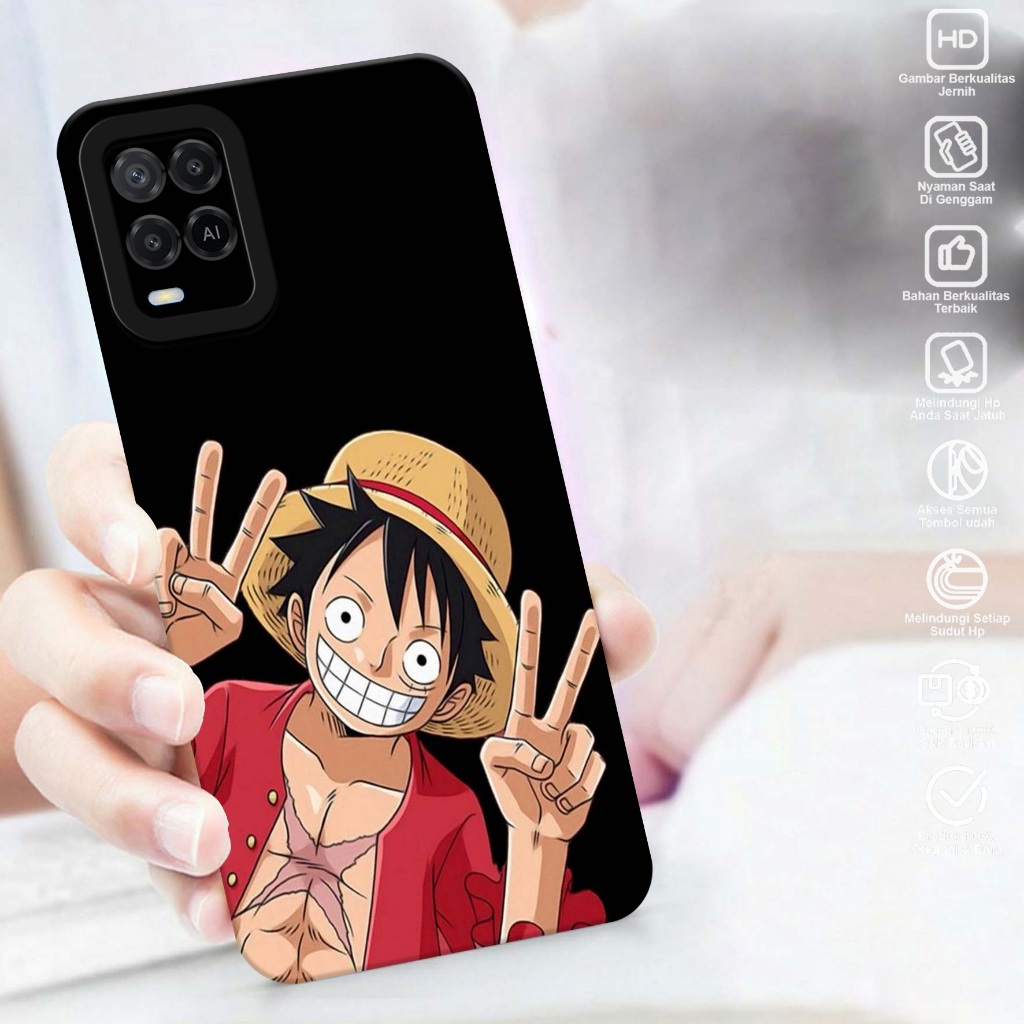 Case Hp Oppo A54 - Casing Hp Oppo A54 - Softcase Oppo A54 Motif MONKEY D LUFFY - Case Oppo A54 - Cas