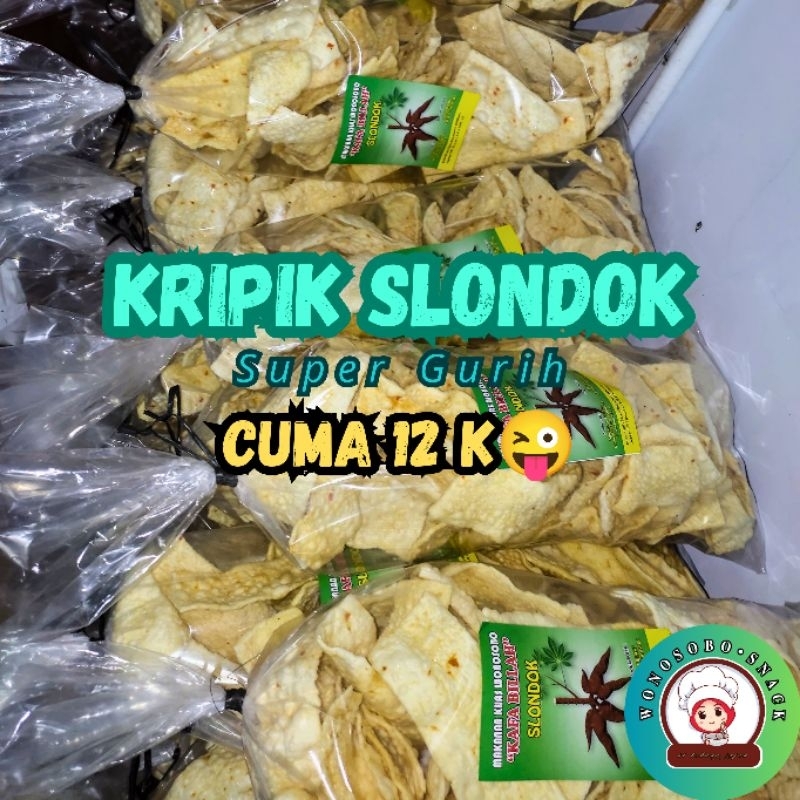 

Kripik slondok asli wonosobo | kripik slondok super gurih renyah 250 gram 500 gram