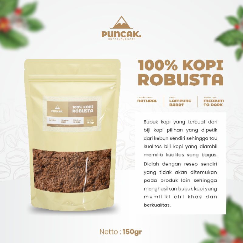 

KOPI BUBUK ROBUSTA 150gr | KOPI LAMPUNG DENGAN RACIKAN SENDIRI