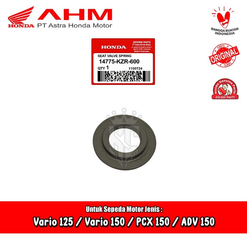Ring Dudukan Per Klep Honda Vario PCX ADV 125 150 Old New LED Original AHM 14775-KZR-600