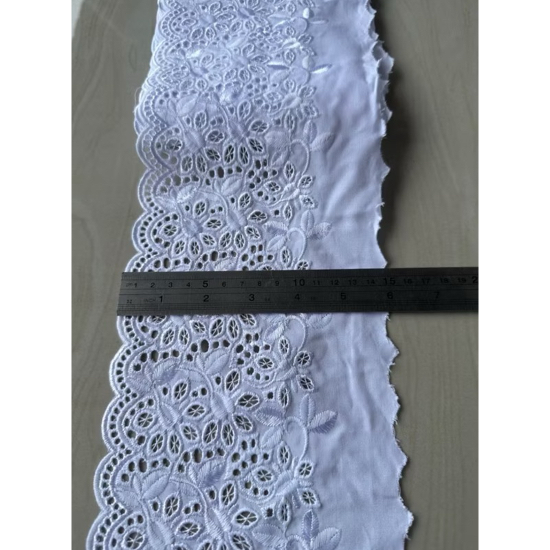 Renda Katun Lebar Motif Cantik