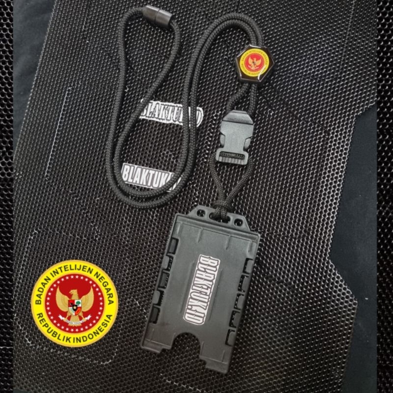 

Lanyard tactical holder id card Slide exagonal logo BIN