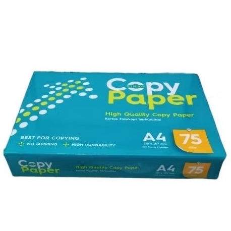 

kertas print & photocopy COPYPAPER 75 gsm (1 rim/ 500 lembar)