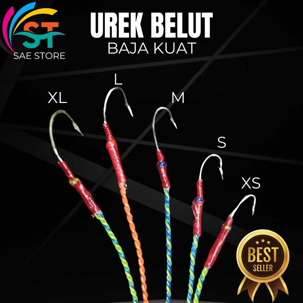 urek belut sawah anti mocel kail pancing belut kuat aman langsung pakai ukuran xl-s