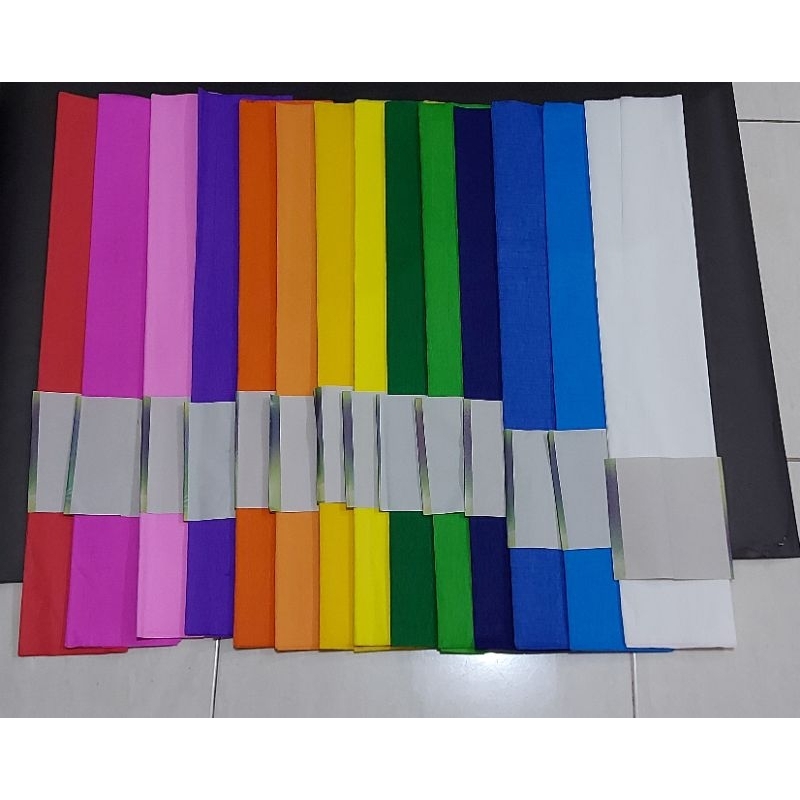 

(1 lembar) Kertas Crepe Warna warni / Crepe Paper / Kertas Krep / Kertas Jagung / Kertas Hias / Kertas Klobot