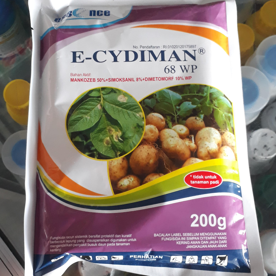 Fungisida E CYDIMAN E-CYDIMAN 68 WP 200-400 gram Fungisida Mankozeb Simoxanil Dimotomorf