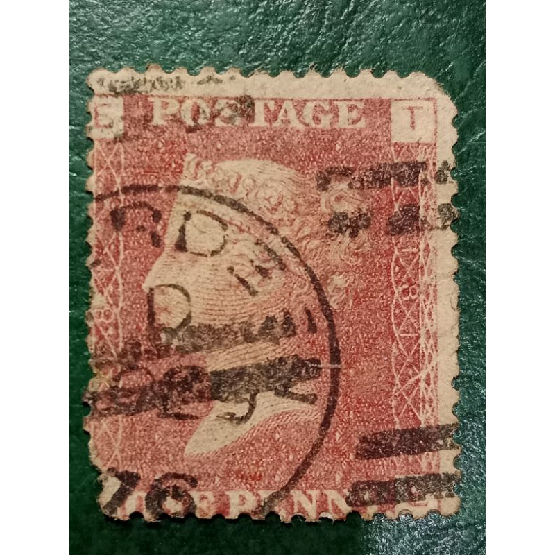 

Prangko British Victoria RED Penny Tahun 1876 USED