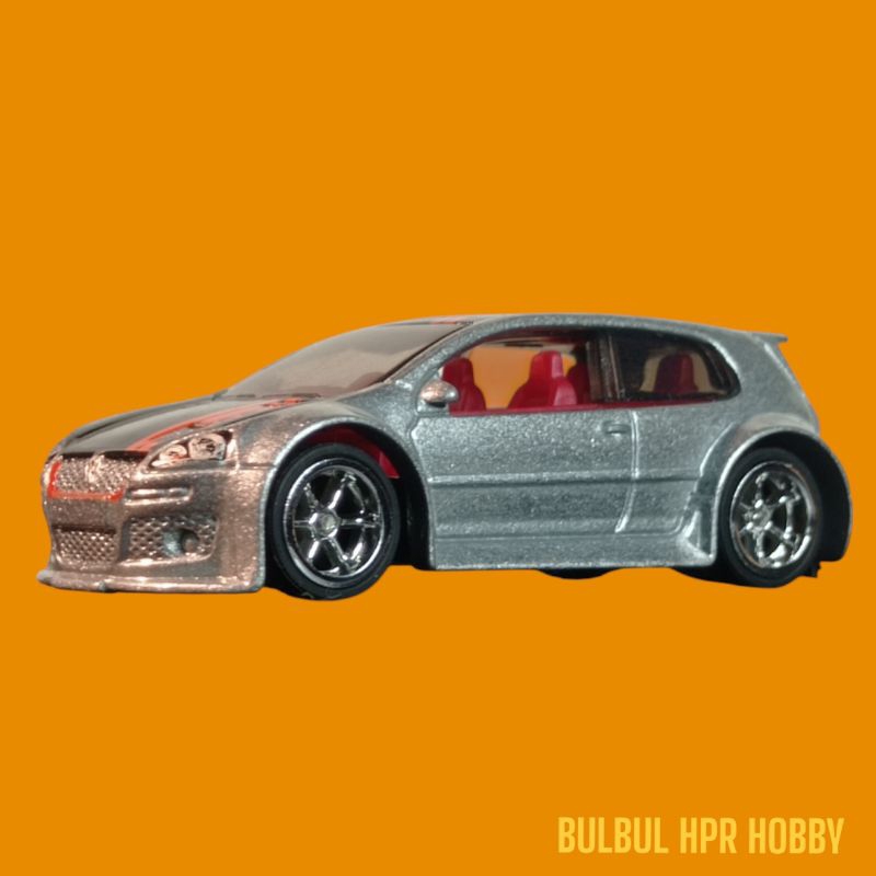 hot wheels hotwheels loose vw Volkswagen golf gti silver hitam ganti ban karet