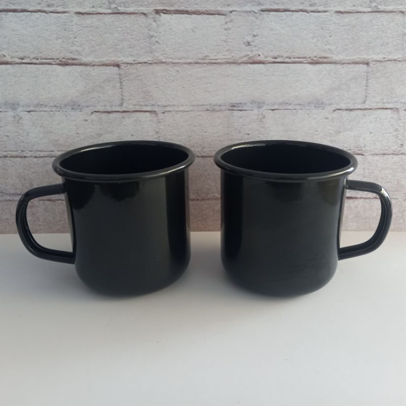 Mug Enamel 9cm/Gelas Enamel/Cangkir Enamel