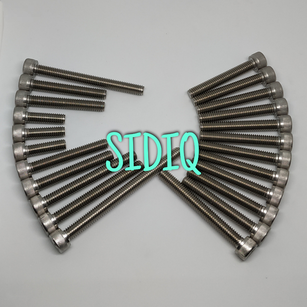 Baut L Stainless Crancase Honda Gl Megapro Tiger / Baut Rengkes Tengah / Baut Blok Tiger